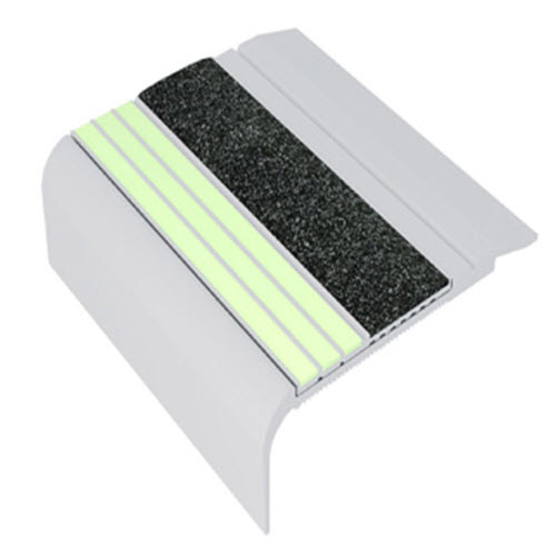 CAD Drawings Ecoglo Inc. F5B-E20 Series Luminous Flat Stair Nosings